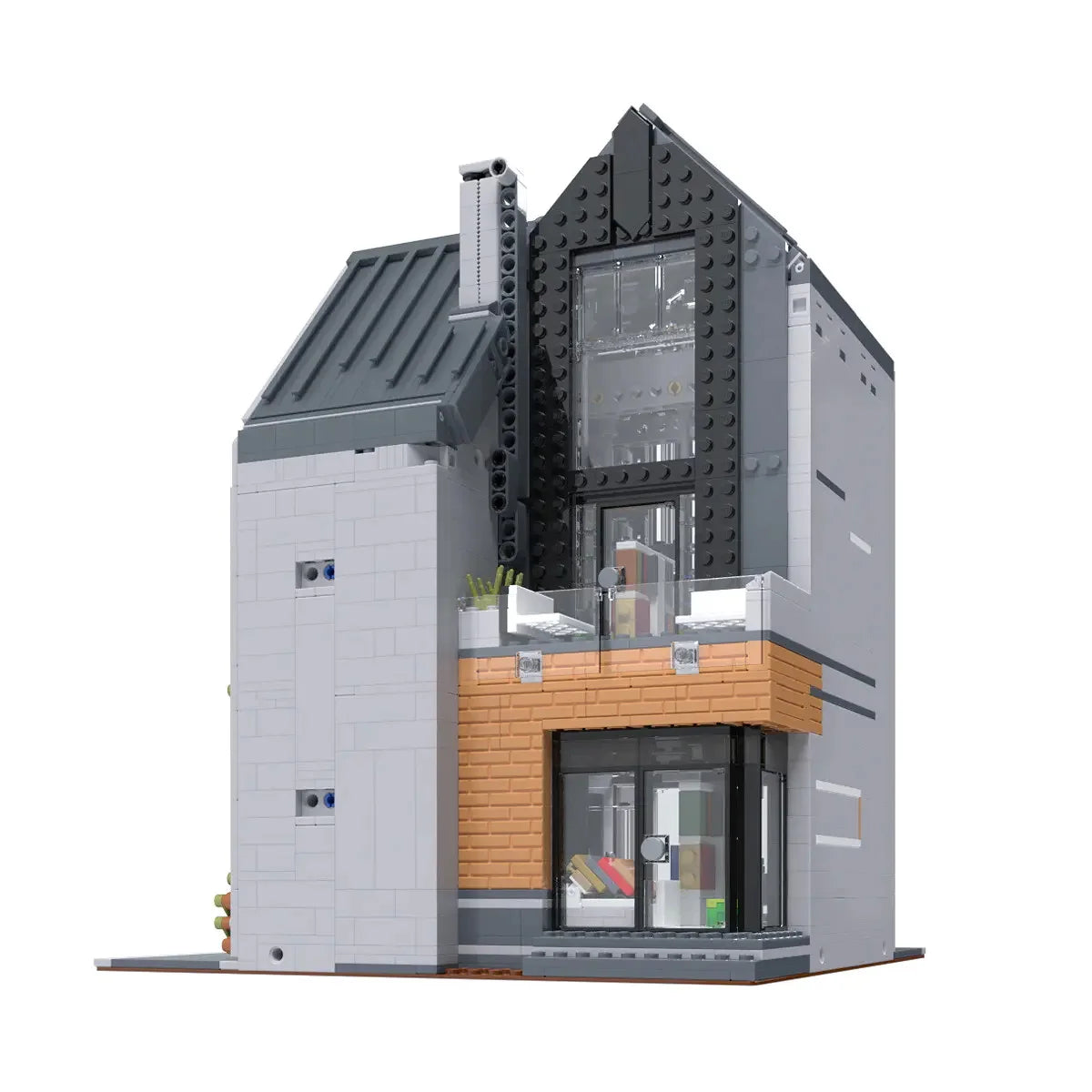 2789pcs Creative Expert Modern Library Modular City Architecture Building Block Brick Model MOC Street View Set Kid Toy Boy Gift