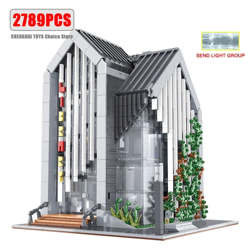 2789pcs Creative Expert Modern Library Modular City Architecture Building Block Brick Model MOC Street View Set Kid Toy Boy Gift