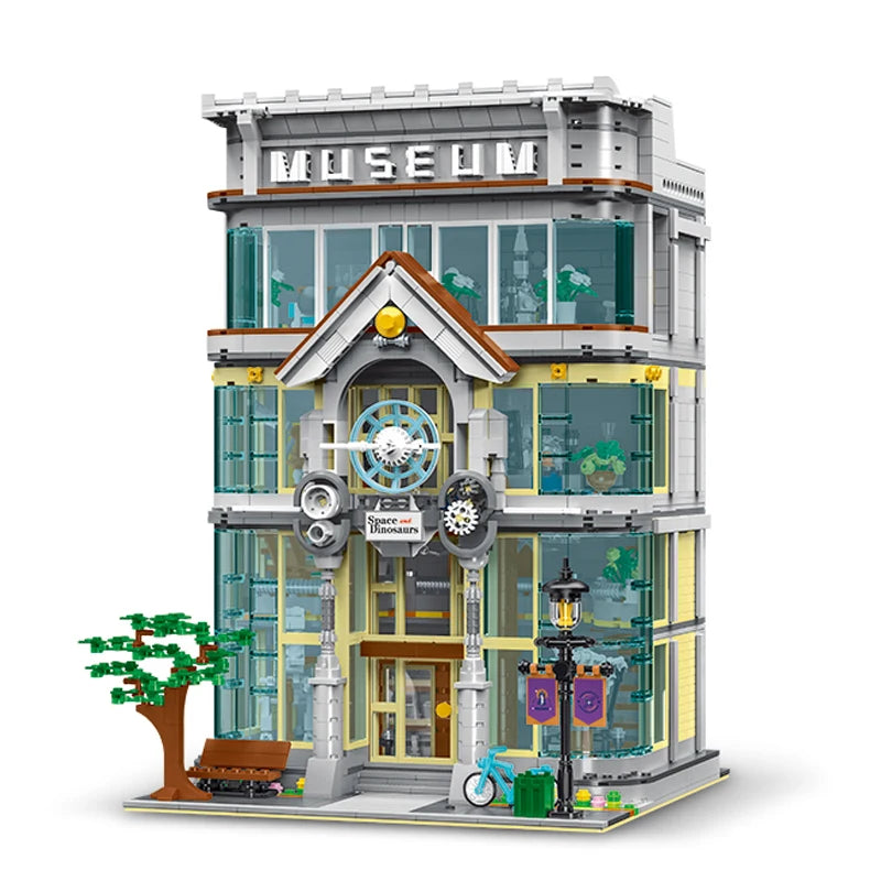 3784pcs Creative Expert Street View Modular Architecture Building Blocks Model MOC Science Museum Bricks House Sets Toys Gifts