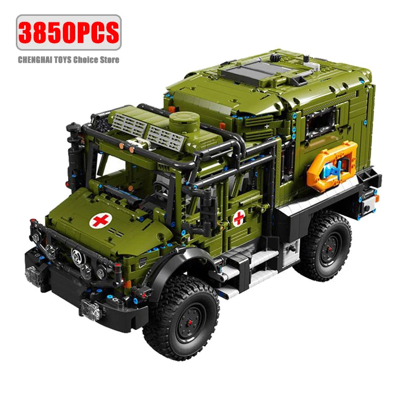 3850PCS Technical Remote Control Off-Road Rescue Vehicle Building Blocks Model Kids Assembly Truck Toys MOC Bricks Gift For Boys