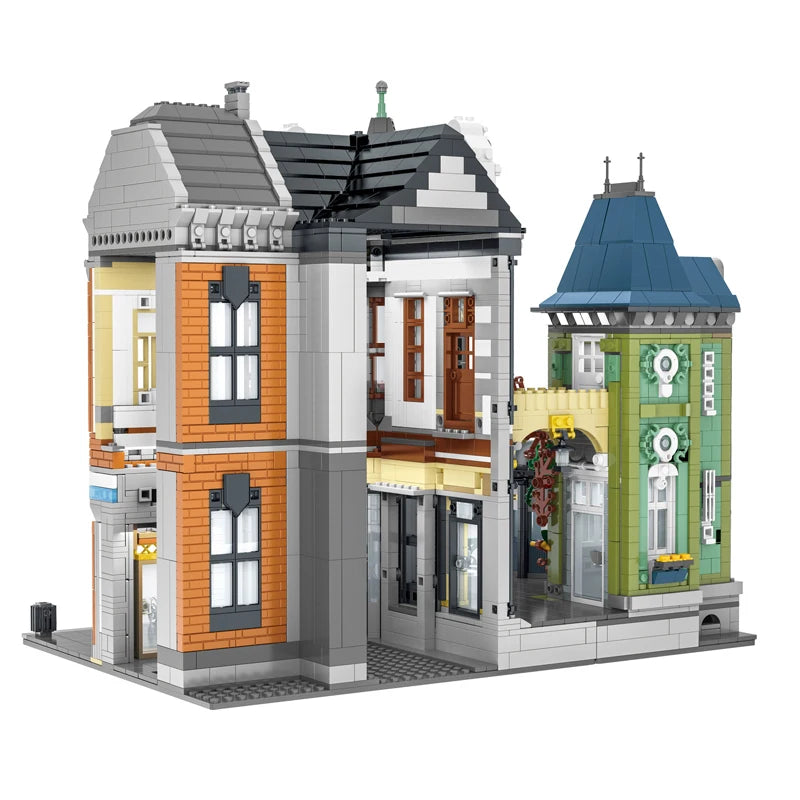 5477pcs URGE Street View Sets MOC Series Modular Toy Square City Architecture Building Blocks Bricks Model Kids Toys Boys Gifts