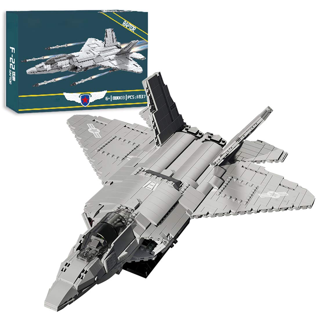 Aircraft Series F35 Fighter Building Blocks Model Famous WWII Military Airplanes MOC Bricks Sets Boys Toys Gifts For Childrens