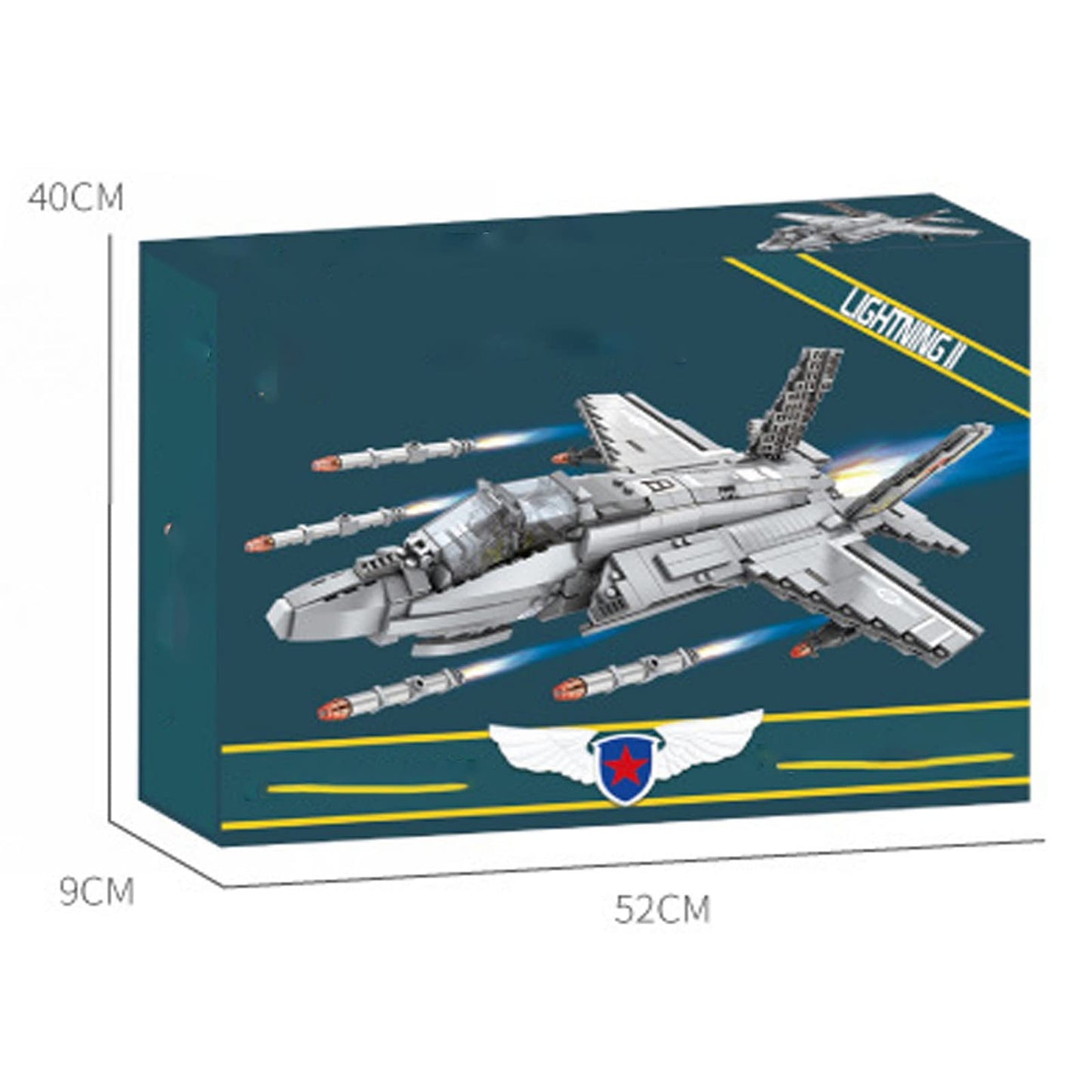 Aircraft Series F35 Fighter Building Blocks Model Famous WWII Military Airplanes MOC Bricks Sets Boys Toys Gifts For Childrens