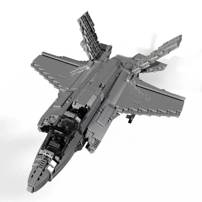 Aircraft Series F35 Fighter Building Blocks Model Famous WWII Military Airplanes MOC Bricks Sets Boys Toys Gifts For Childrens