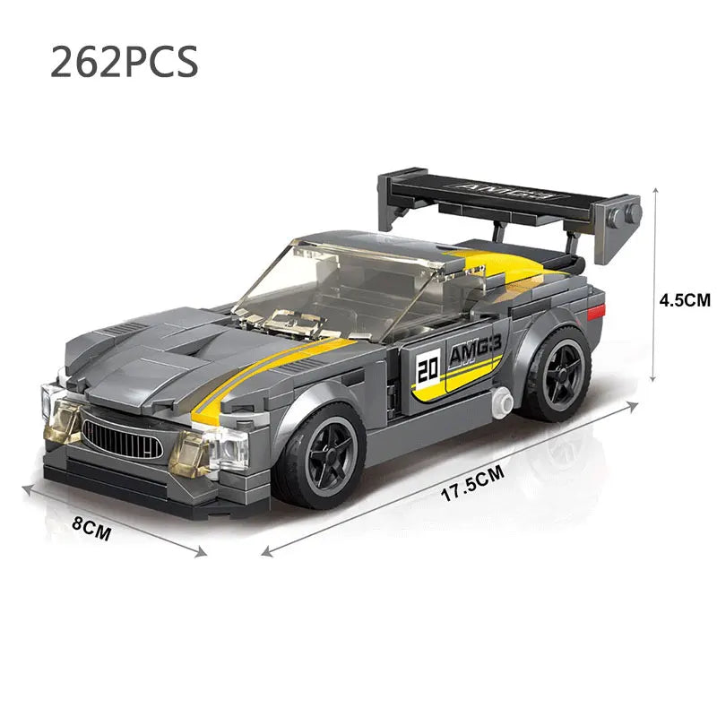 City Speed Champion Sport Racing Cars Building Blocks Model MOC Bricks Racer Vehicle Kid Education Toys for Childrens Boys Gifts