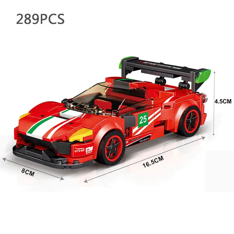 City Speed Champion Sport Racing Cars Building Blocks Model MOC Bricks Racer Vehicle Kid Education Toys for Childrens Boys Gifts