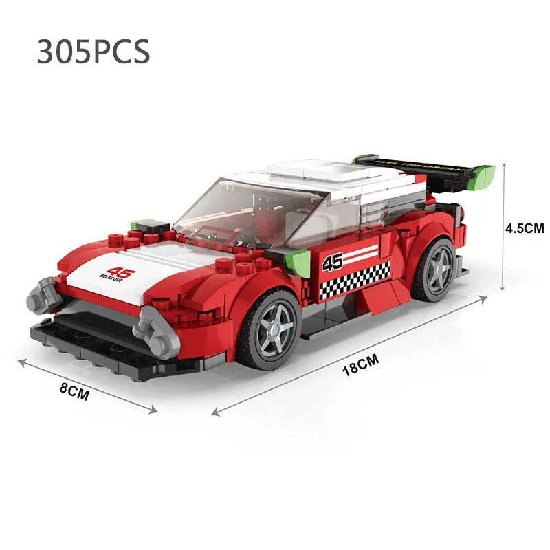 City Speed Champion Sport Racing Cars Building Blocks Model MOC Bricks Racer Vehicle Kid Education Toys for Childrens Boys Gifts