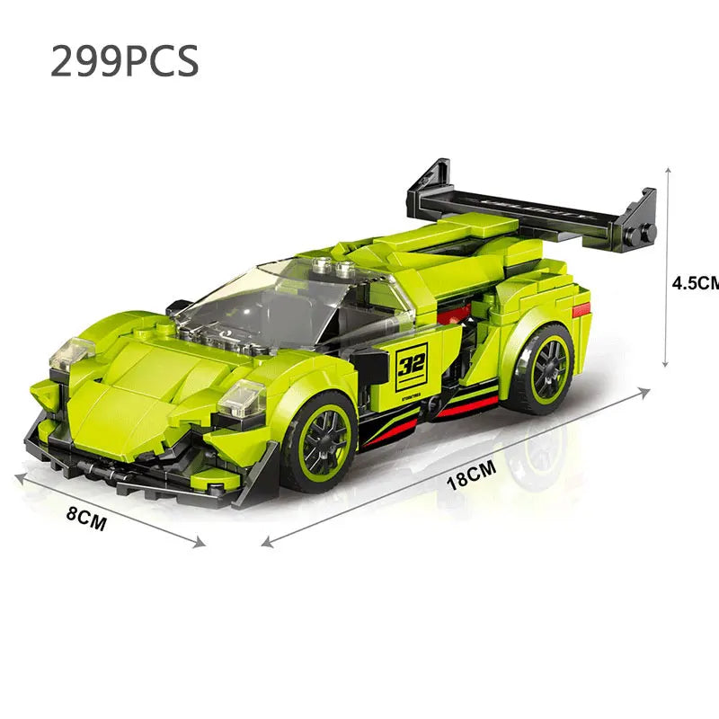 City Speed Champion Sport Racing Cars Building Blocks Model MOC Bricks Racer Vehicle Kid Education Toys for Childrens Boys Gifts