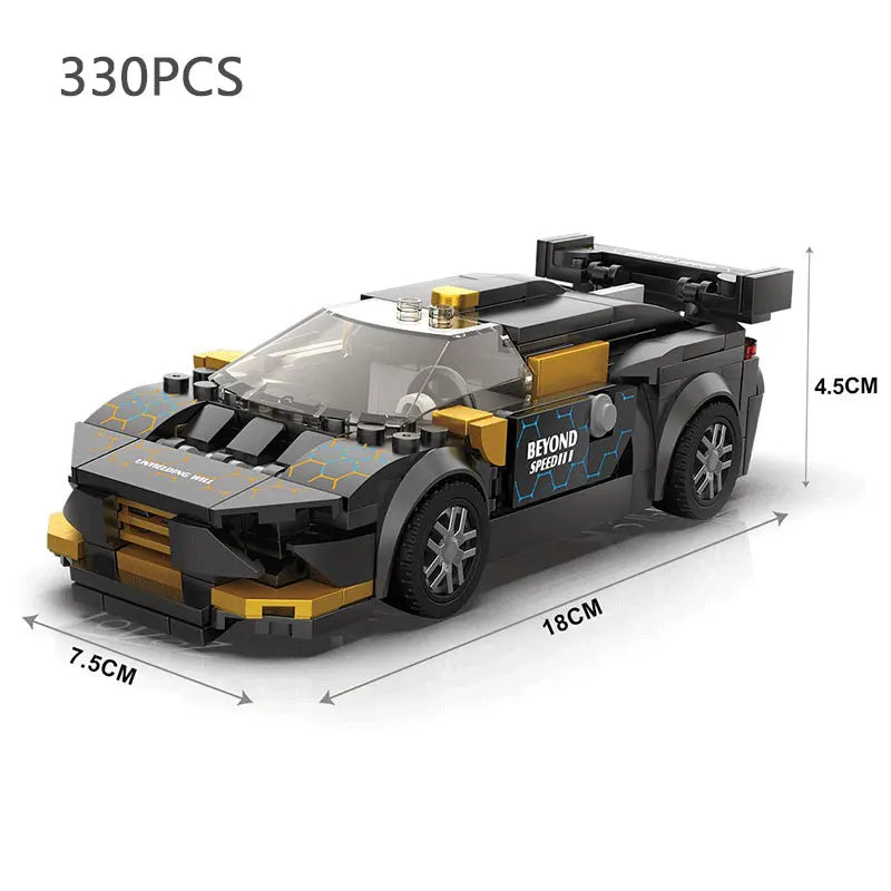 City Speed Champion Sport Racing Cars Building Blocks Model MOC Bricks Racer Vehicle Kid Education Toys for Childrens Boys Gifts