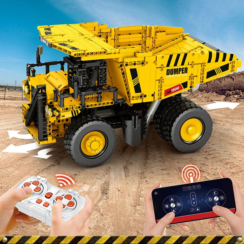 IN STOCK MOC-75257 797 Mining Truck Building Blocks Model City Dump Truck Full RC Bricks Toys for Children Christmas Gift Set