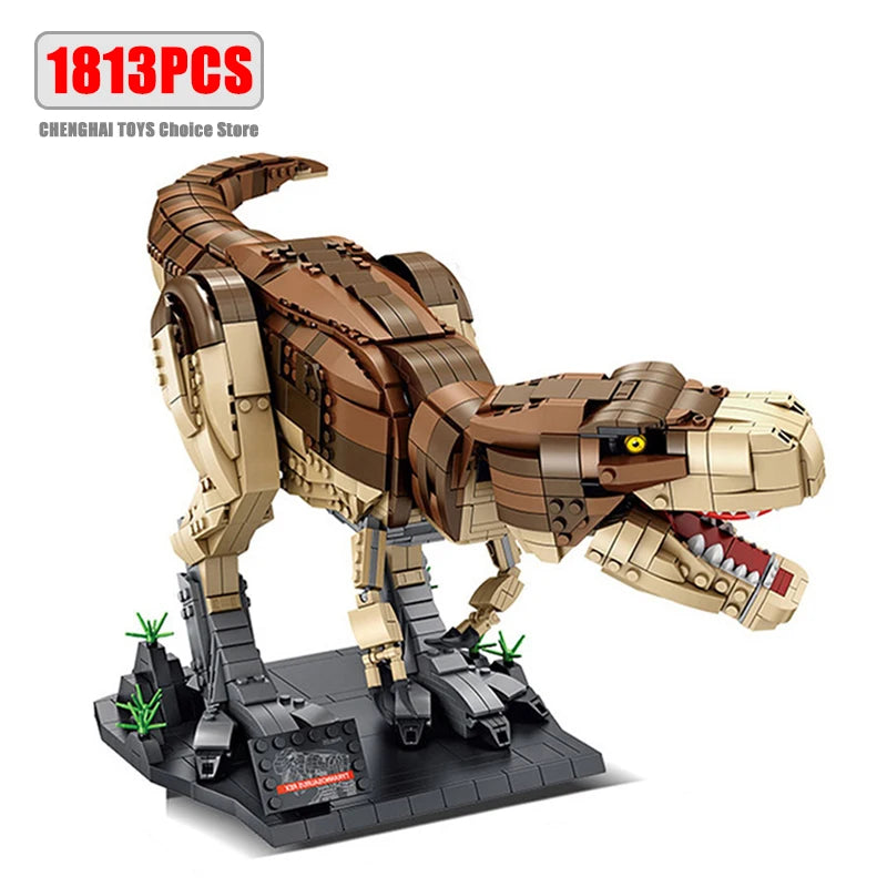 Jurassic Park Dinosaur World Building Blocks Tyrannosaurus Rex Bricks Sets Brachiosaurus Boy Toys Children Christmas Gifts