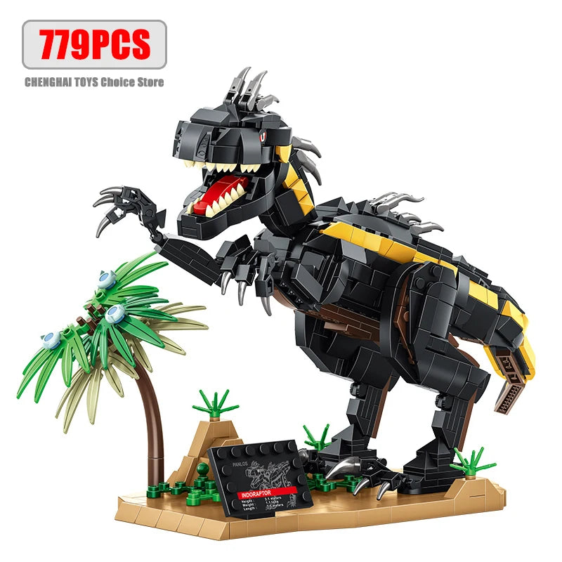 Jurassic Park Dinosaur World Building Blocks Tyrannosaurus Rex Bricks Sets Brachiosaurus Boy Toys Children Christmas Gifts