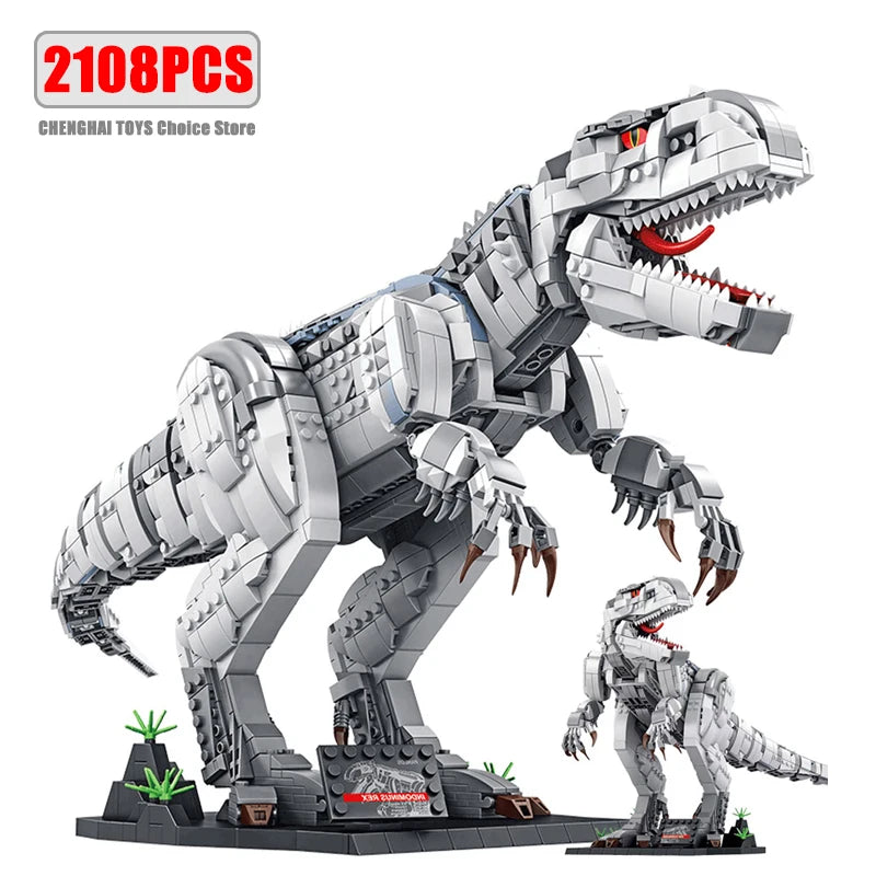 Jurassic Park Dinosaur World Building Blocks Tyrannosaurus Rex Bricks Sets Brachiosaurus Boy Toys Children Christmas Gifts