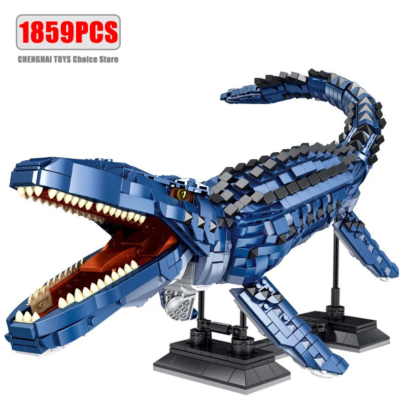 Jurassic Park Dinosaur World Building Blocks Tyrannosaurus Rex Bricks Sets Brachiosaurus Boy Toys Children Christmas Gifts