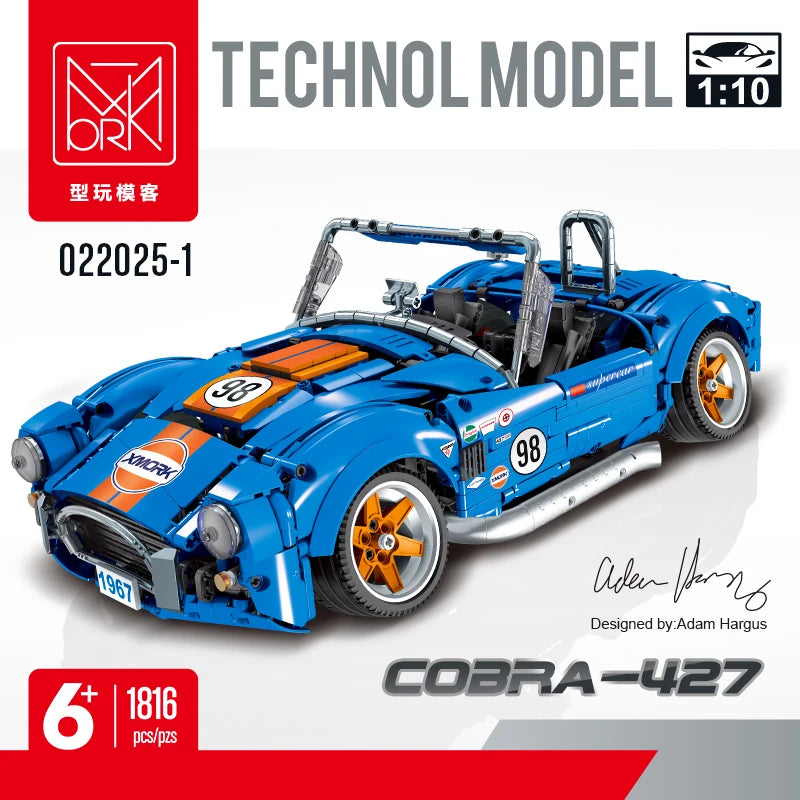 Original Technical Mustang Shelby Supercar Sports Racing Building Blocks Model Bricks Kids Assembly Vehicle Sets Boys Toys Gifts