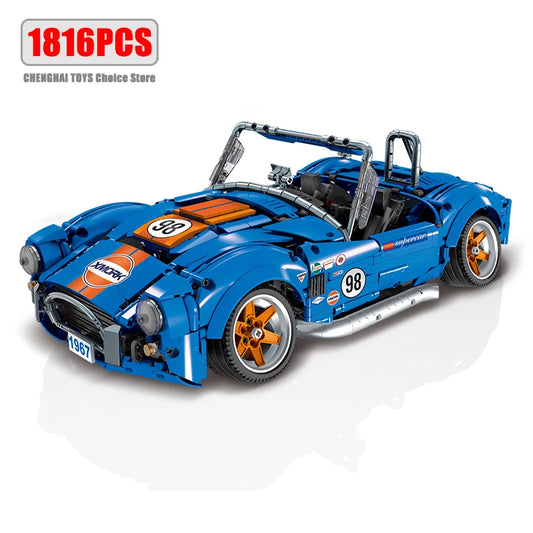 Original Technical Mustang Shelby Supercar Sports Racing Building Blocks Model Bricks Kids Assembly Vehicle Sets Boys Toys Gifts