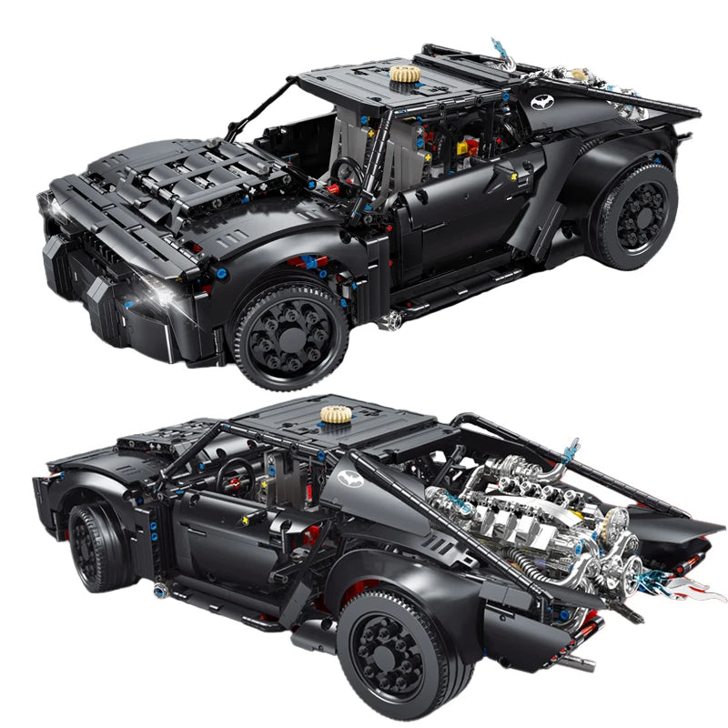 Technical 42127 Batmobile Super Sports Car Building Blocks Model MOC High-Tech Assembly Vehicle Set Boys Toys Gift For Childrens