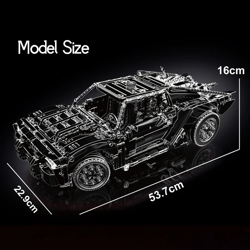 Technical 42127 Batmobile Super Sports Car Building Blocks Model MOC High-Tech Assembly Vehicle Set Boys Toys Gift For Childrens