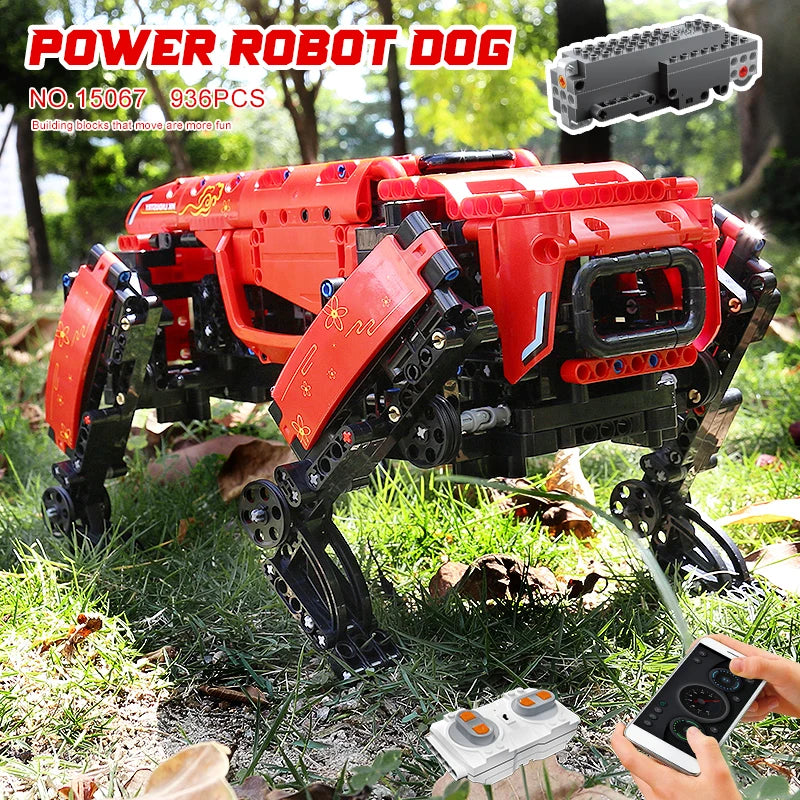 Technical Robot Toys The RC Motorized Boston Dynamics Big Dog Model AlphaDog Building Blocks Bricks Toys for Kid Christmas Gifts