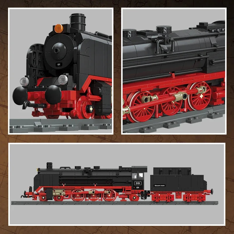 Technical Steam Locomotive The Union Pacific Big Boy Model Building Blocks City Railway Train Bricks Toys Gifts for Children Boy