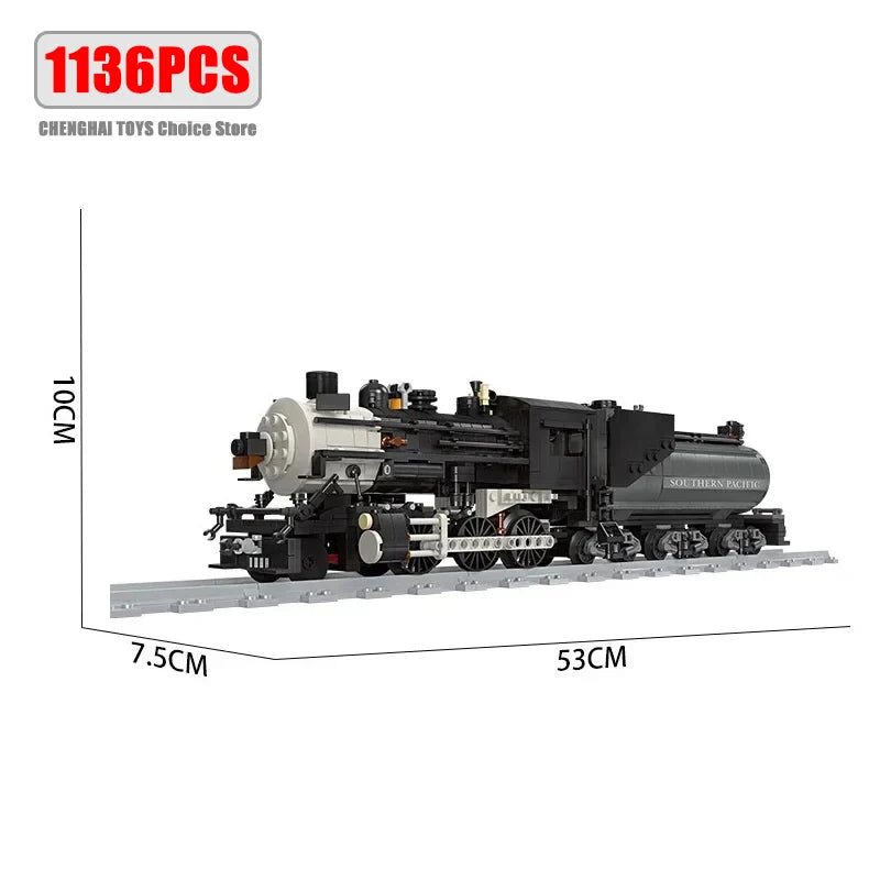 Technical Steam Locomotive The Union Pacific Big Boy Model Building Blocks City Railway Train Bricks Toys Gifts for Children Boy