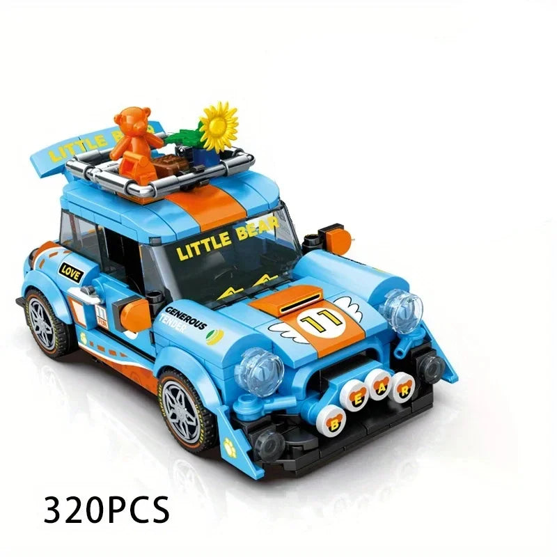 World Famous Car Building Blocks City Vehicle Speed Champion Sport Car Model Bricks Desktop Decoration Kids Toys Birthday Gifts