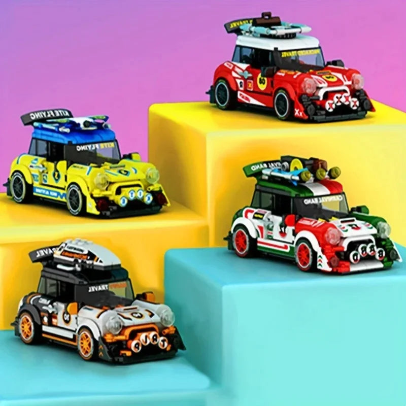 World Famous Car Building Blocks City Vehicle Speed Champion Sport Car Model Bricks Desktop Decoration Kids Toys Birthday Gifts