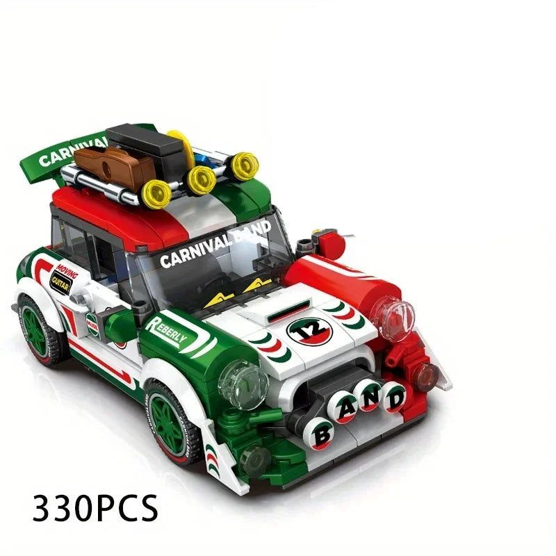 World Famous Car Building Blocks City Vehicle Speed Champion Sport Car Model Bricks Desktop Decoration Kids Toys Birthday Gifts