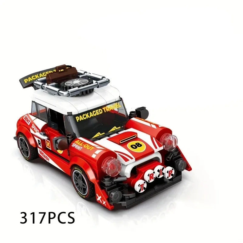 World Famous Car Building Blocks City Vehicle Speed Champion Sport Car Model Bricks Desktop Decoration Kids Toys Birthday Gifts