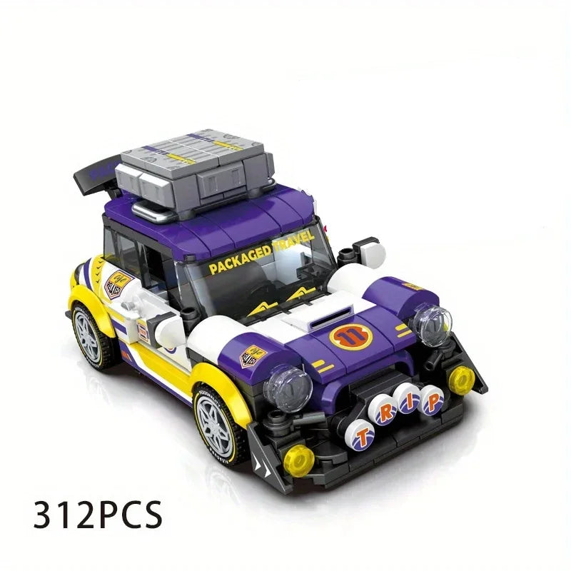 World Famous Car Building Blocks City Vehicle Speed Champion Sport Car Model Bricks Desktop Decoration Kids Toys Birthday Gifts