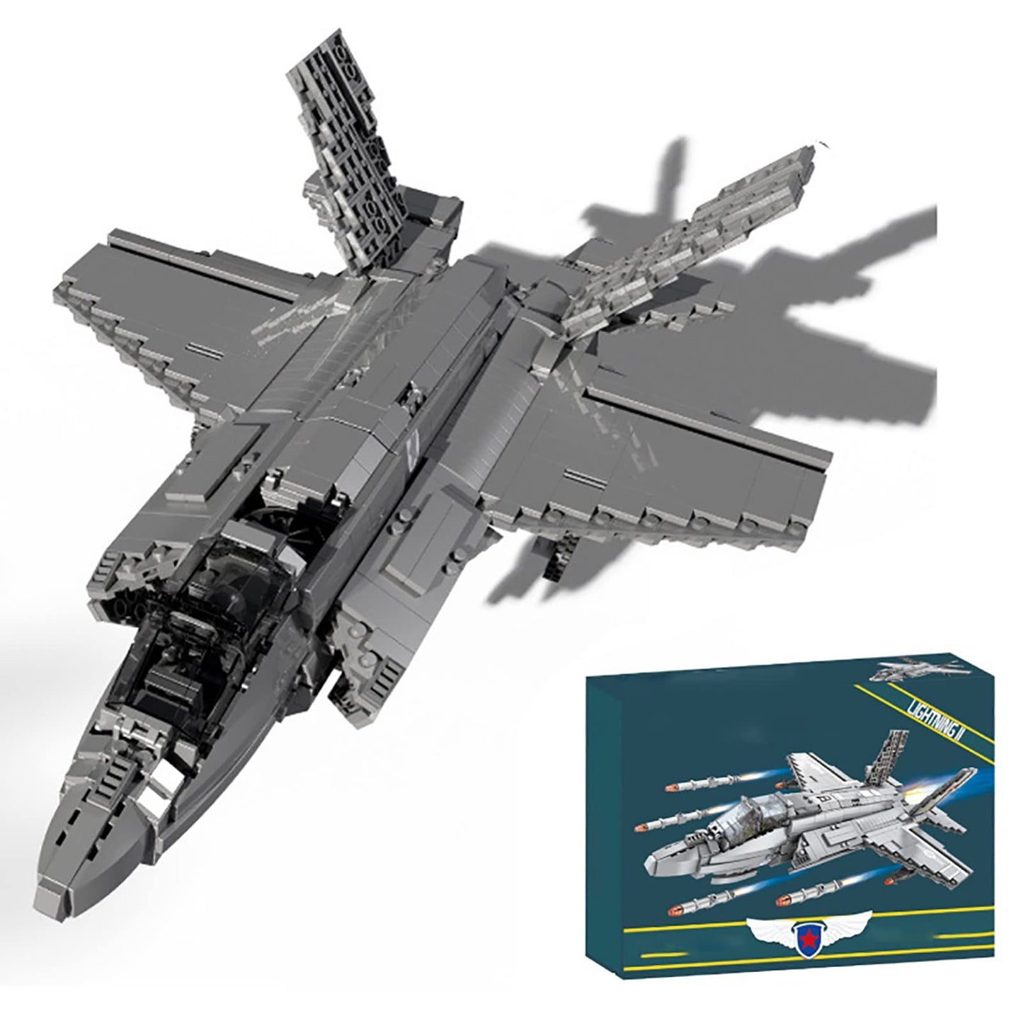 Aircraft Series F35 Fighter Building Blocks Model Famous WWII Military Airplanes MOC Bricks Sets Boys Toys Gifts For Childrens